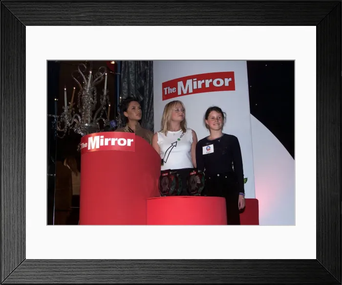 Framed Print : The Spice Girls with Josie Russell May 1999 at the Mirror Pride of Britain Awards