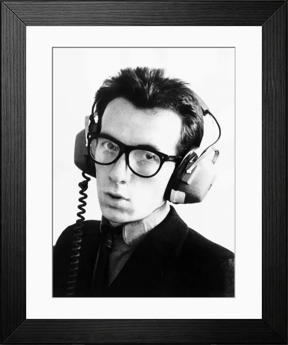 Framed Print : Elvis Costello, the newest sensation on the music scene, pictured 10th August 1977 Framed Print : Elvis Costello, the newest sensation on the music scene, pictured 10th August 1977