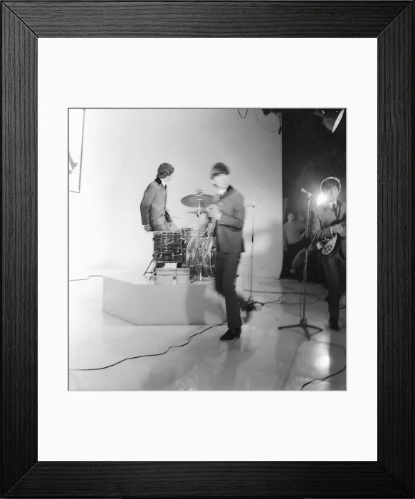 Framed Print : Beatles files 1964 Backstage Beatles at Scala theatre during filming of A Hard days Framed Print : Beatles files 1964 Backstage Beatles at Scala theatre during filming of A Hard days
