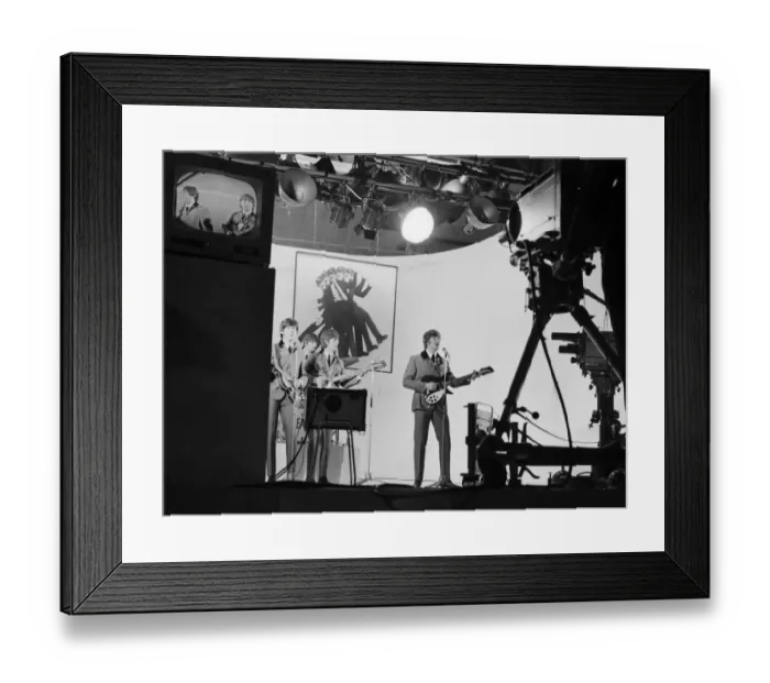 Framed Print : The Beatles on the set of A Hard Days Night, Scala Theatre, London Framed Print : The Beatles on the set of A Hard Days Night, Scala Theatre, London