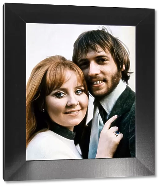 Lulu singer 1969 with her husband Maurice Gibb a member of The Bee Gees