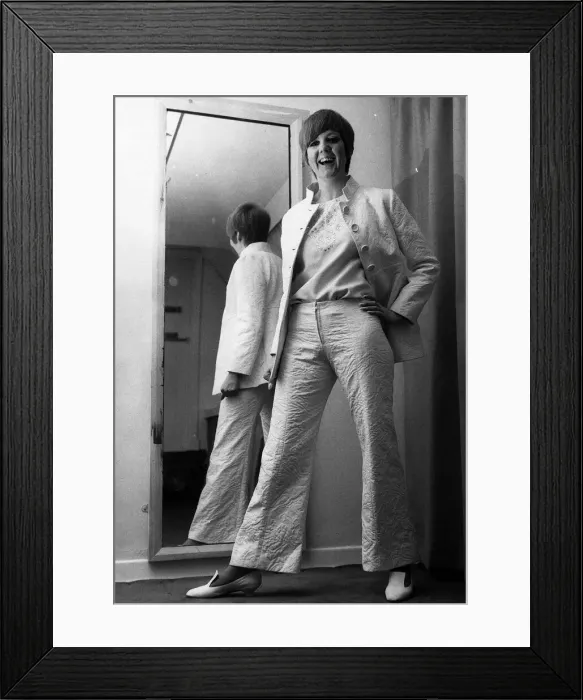 Framed Print : Cilla Black pop singer entertainer in dressing room November 1966 Framed Print : Cilla Black pop singer entertainer in dressing room November 1966