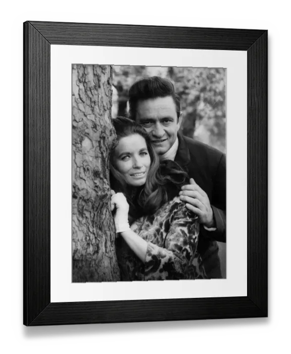 Framed Print : Johnny Cash singer with wife June Carter in London 1968 Framed Print : Johnny Cash singer with wife June Carter in London 1968