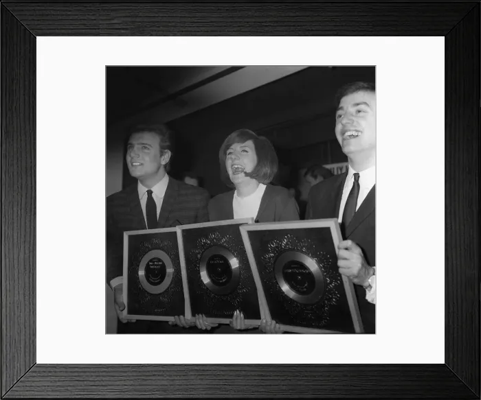 Framed Print : Pop stars Cilla Black, Billy J Kramer, and Gerry Marsdenof Gerry Framed Print : Pop stars Cilla Black, Billy J Kramer, and Gerry Marsdenof Gerry
