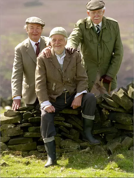 Actor Peter Sallis who plays Norman Clegg (left) in the BBC situation comedy series Last