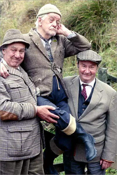 Actor Peter Sallis (right) who plays Norman Clegg in the BBC situation comedy series Last