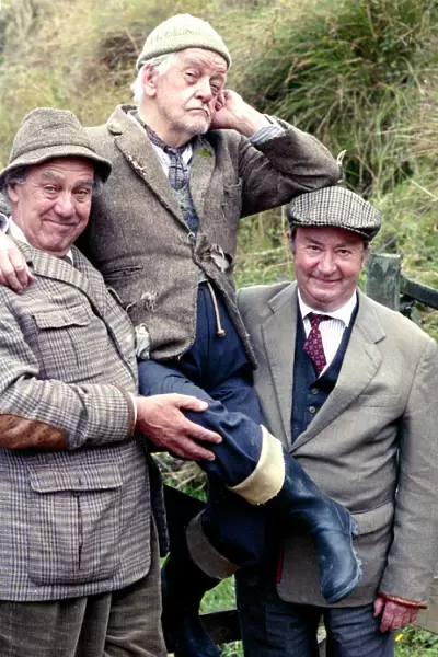 Actor Peter Sallis (right) who plays Norman Clegg in the BBC situation comedy series Last