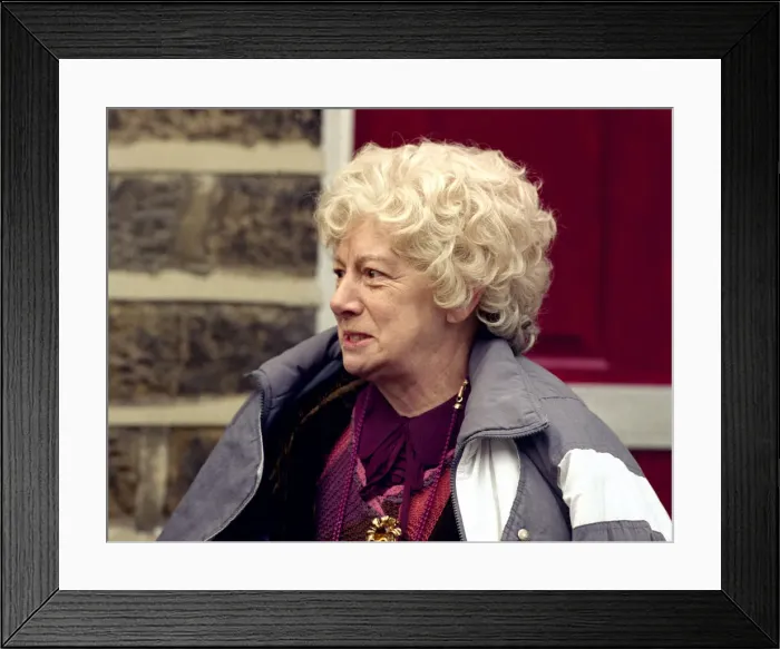 Framed Print : Actress Jean Alexander who plays Auntie Wainwright in the BBC situation comedy series Framed Print : Actress Jean Alexander who plays Auntie Wainwright in the BBC situation comedy series