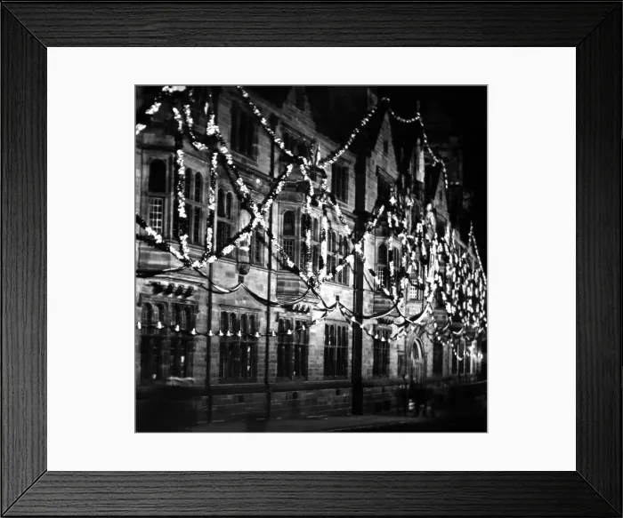 Framed Print : Coventry Council House adorned with christmas decorations. 1935 Framed Print : Coventry Council House adorned with christmas decorations. 1935