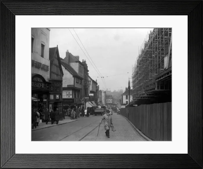 Framed Print : The new Owen Owen store under construction in Cross Cheaping in 1936 Framed Print : The new Owen Owen store under construction in Cross Cheaping in 1936