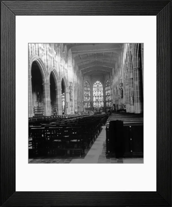 Framed Print : An interior view of St Michaels Cathedral circa 1936 Framed Print : An interior view of St Michaels Cathedral circa 1936