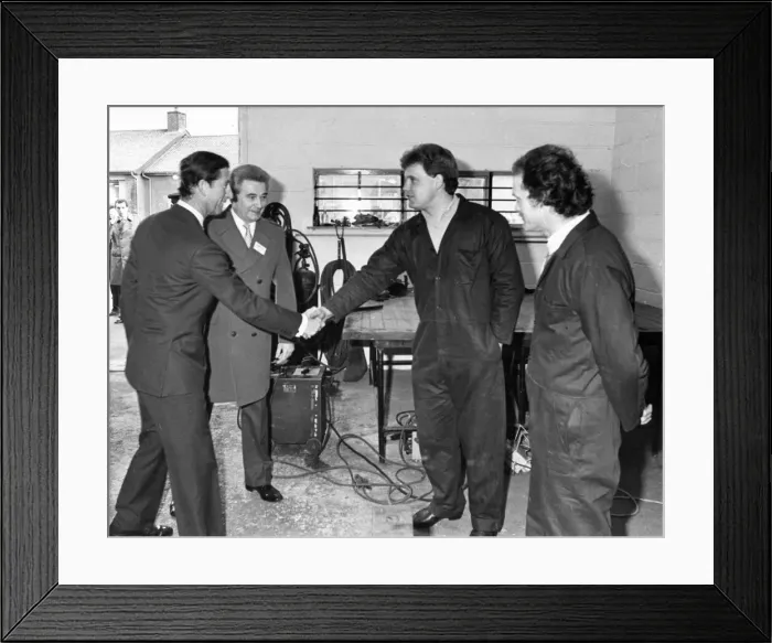 Framed Print : Prince Charles, The Prince of Wales during his visit to the North East 9 December 1986 Framed Print : Prince Charles, The Prince of Wales during his visit to the North East 9 December 1986