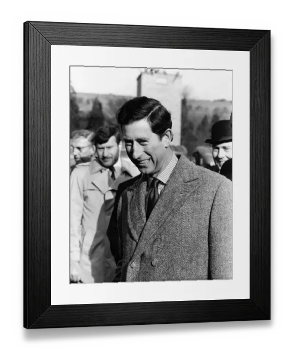Framed Print : Prince Charles, The Prince of Wales during his visit to the North East 19 February 1988 Framed Print : Prince Charles, The Prince of Wales during his visit to the North East 19 February 1988