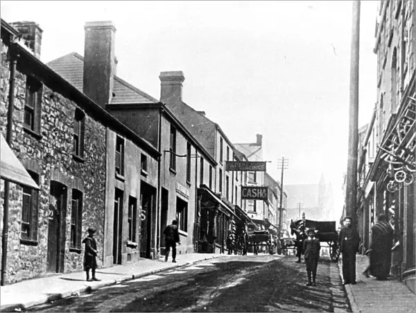 Lower Union Street, Dowlais, Merthyr, Wales Circa 1900. pictured in the early
