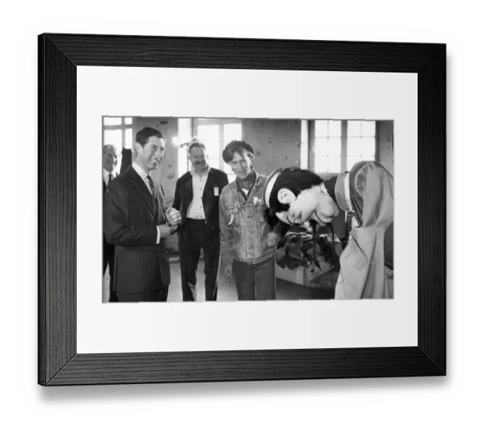 Framed Print : Prince Charles, The Prince of Wales during his visit to the North East 2 November 1988