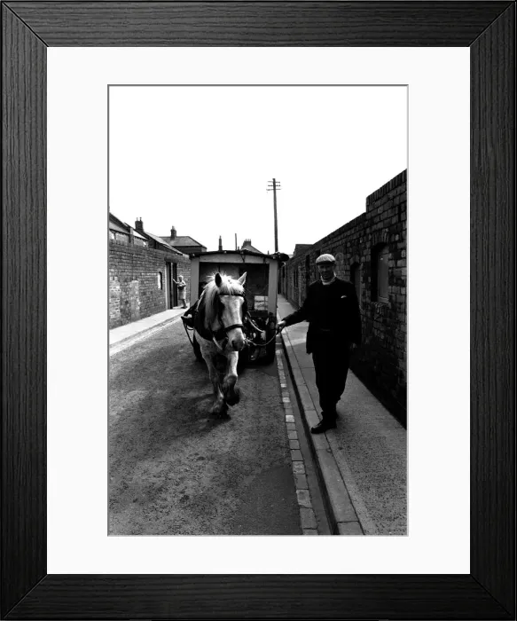 Framed Print : General views of the Northumberland village of Cambois. A backstreet trotter Framed Print : General views of the Northumberland village of Cambois. A backstreet trotter