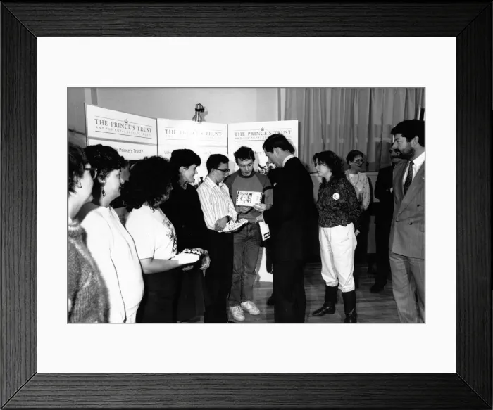 Framed Print : Prince Charles, The Prince of Wales during his visit to the North East 1 December 1989 Framed Print : Prince Charles, The Prince of Wales during his visit to the North East 1 December 1989