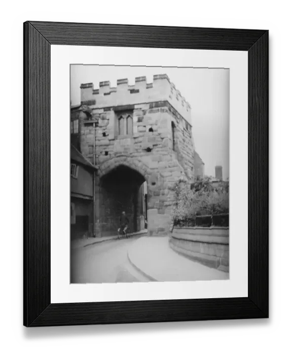 Framed Print : Cook Street Gate, Coventry circa 1936. The plaque attached to the gate Framed Print : Cook Street Gate, Coventry circa 1936. The plaque attached to the gate