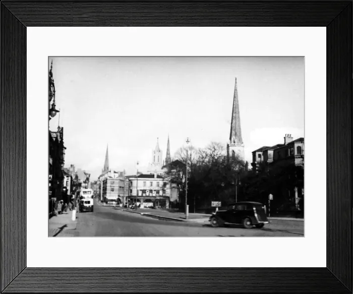 Framed Print : Looking towards Hertford Street, Coventry. circa 1936