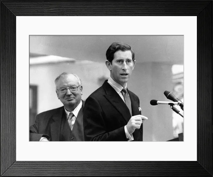 Framed Print : Prince Charles, The Prince of Wales during his visit to the North East 1 December 1989 Framed Print : Prince Charles, The Prince of Wales during his visit to the North East 1 December 1989