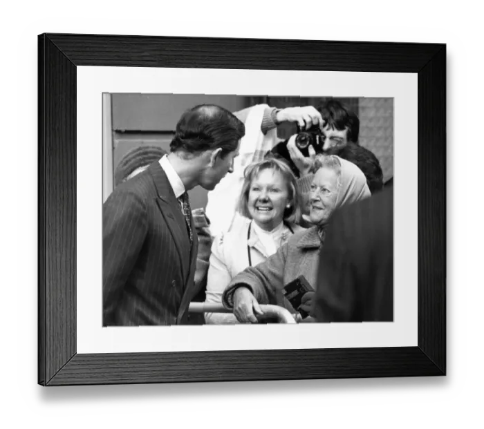 Framed Print : Prince Charles, The Prince of Wales during his visit to the North East 2 November 1988 Framed Print : Prince Charles, The Prince of Wales during his visit to the North East 2 November 1988