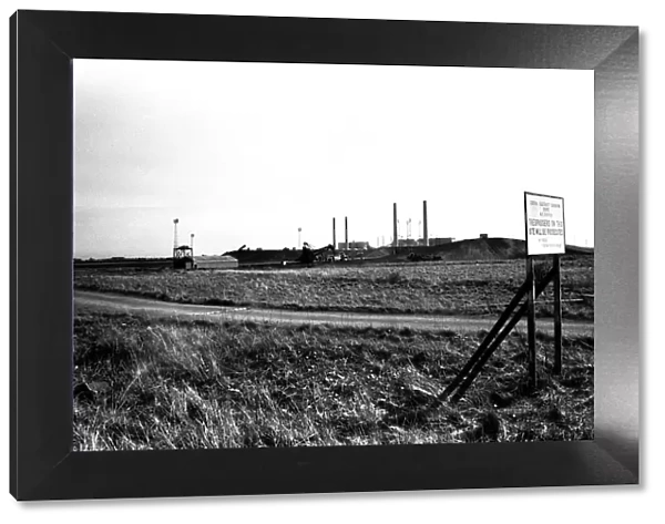 General views of the Northumberland village of Cambois. The power station