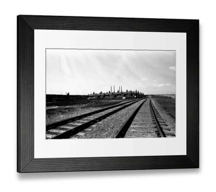 Framed Print : General views of the Northumberland village of Cambois