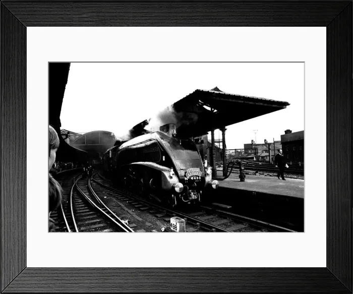 Framed Print : One of Britains fastest steam locomotives the Sir Nigel Gresley stops Framed Print : One of Britains fastest steam locomotives the Sir Nigel Gresley stops