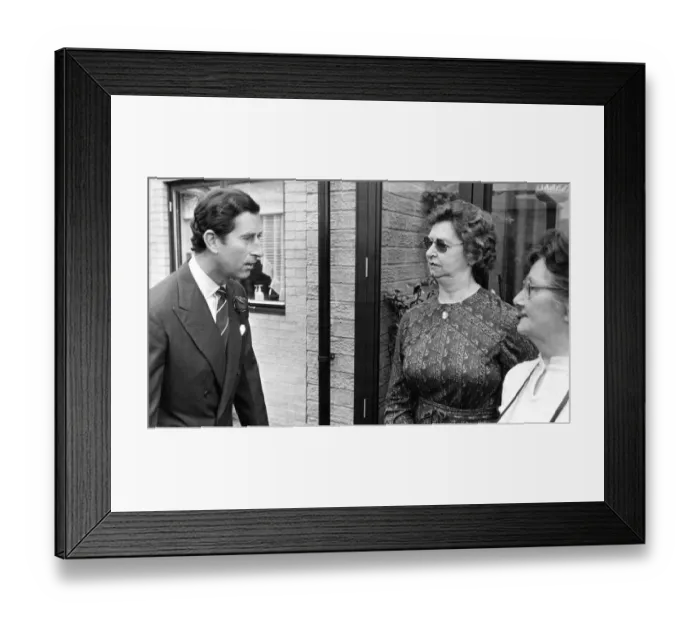 Framed Print : Prince Charles, The Prince of Wales during his visit to the North East 22 May 1985 - Framed Print : Prince Charles, The Prince of Wales during his visit to the North East 22 May 1985 -
