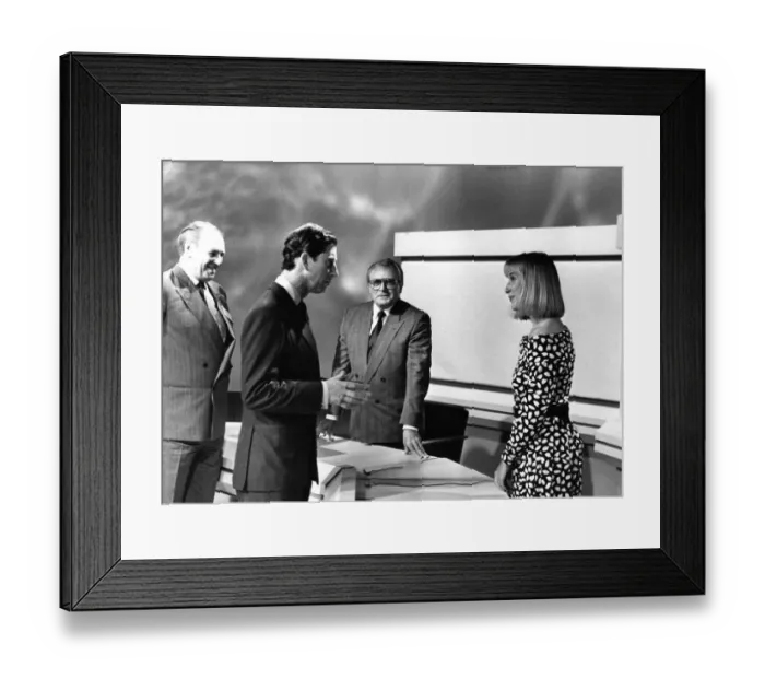 Framed Print : Prince Charles, The Prince of Wales during his visit to the North East 7 July 1988 -