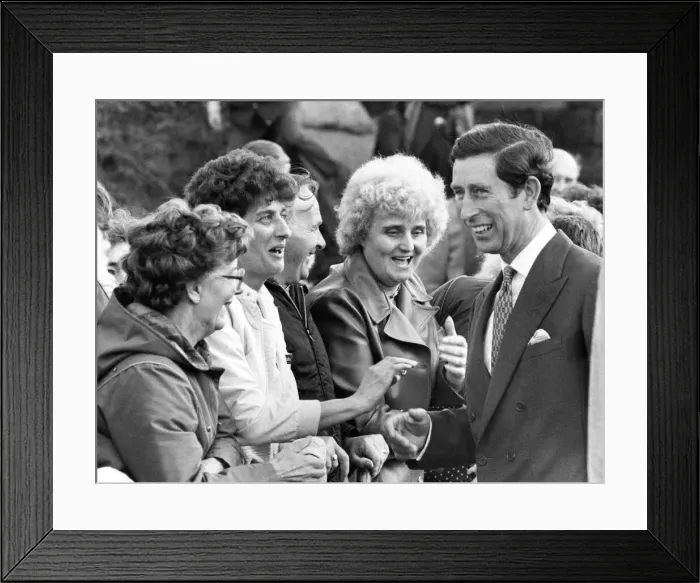 Framed Print : Prince Charles, The Prince of Wales during his visit to the North East 23 September 1985 Framed Print : Prince Charles, The Prince of Wales during his visit to the North East 23 September 1985