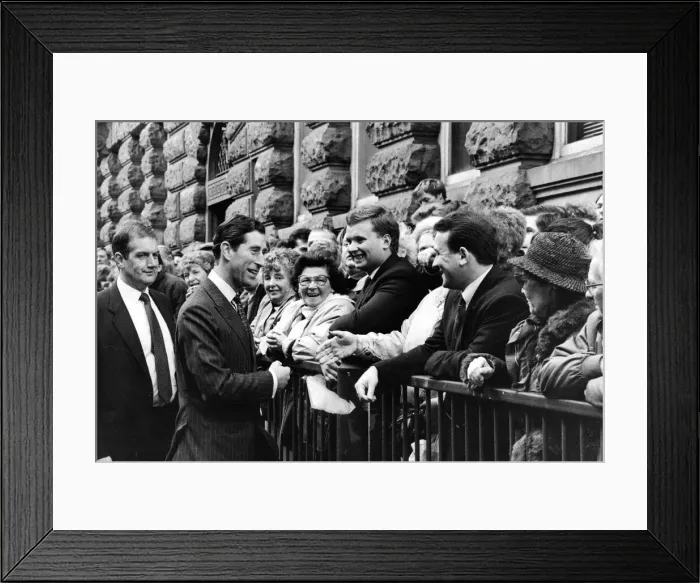 Framed Print : Prince Charles, The Prince of Wales during his visit to the North East 2 November 1988