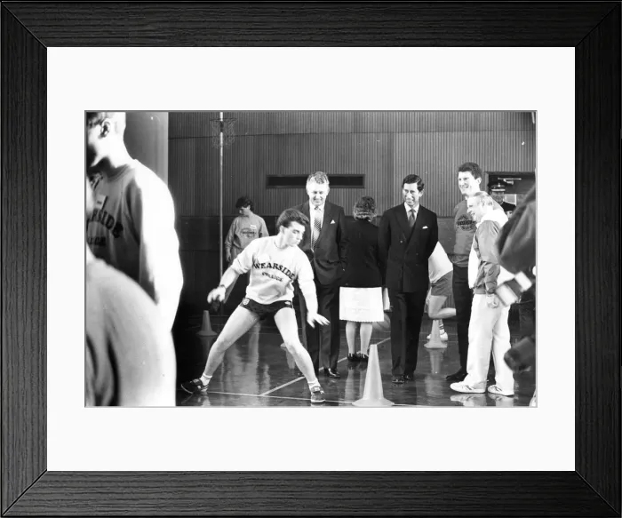 Framed Print : Prince Charles, The Prince of Wales during his visit to the North East 19 February 1988 Framed Print : Prince Charles, The Prince of Wales during his visit to the North East 19 February 1988