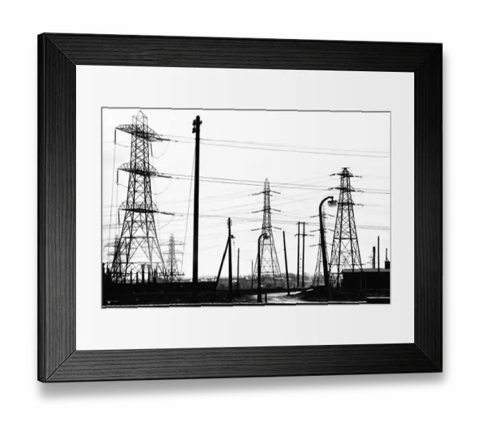 Framed Print : General views of the Northumberland village of Cambois. A cluster of Framed Print : General views of the Northumberland village of Cambois. A cluster of