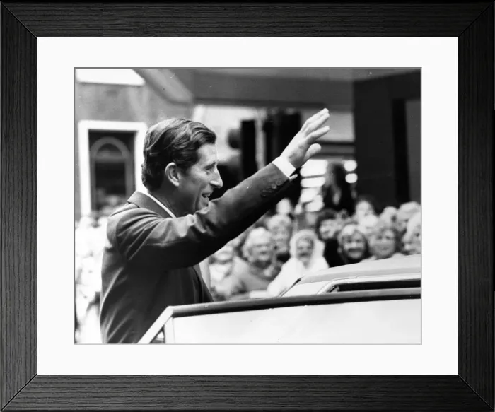 Framed Print : Prince Charles, The Prince of Wales during his visit to the North East 23 September 1985