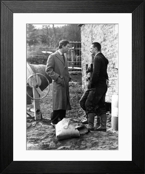 Framed Print : Prince Charles, The Prince of Wales during his visit to the North East 19 February 1988