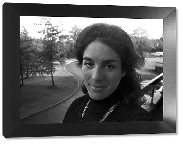 Eleanor Bron relaxes before appearing at the City Hall with John Amis