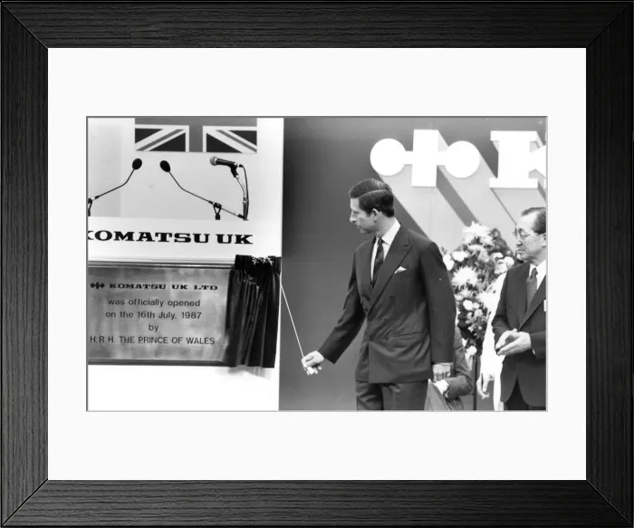 Framed Print : Prince Charles, The Prince of Wales during his visit to the North East 16 July 1987 - Framed Print : Prince Charles, The Prince of Wales during his visit to the North East 16 July 1987 -