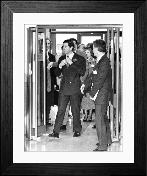 Framed Print : Prince Charles, The Prince of Wales during his visit to the North East 5 February 1986