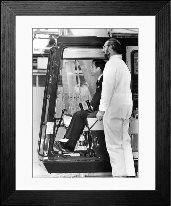 Framed Print : Prince Charles, The Prince of Wales during his visit to the North East 16 July 1987 - Framed Print : Prince Charles, The Prince of Wales during his visit to the North East 16 July 1987 -