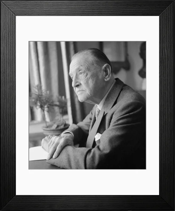 Framed Print : British writer William Somerset Maugham photographed at his home. April 1959 Framed Print : British writer William Somerset Maugham photographed at his home. April 1959