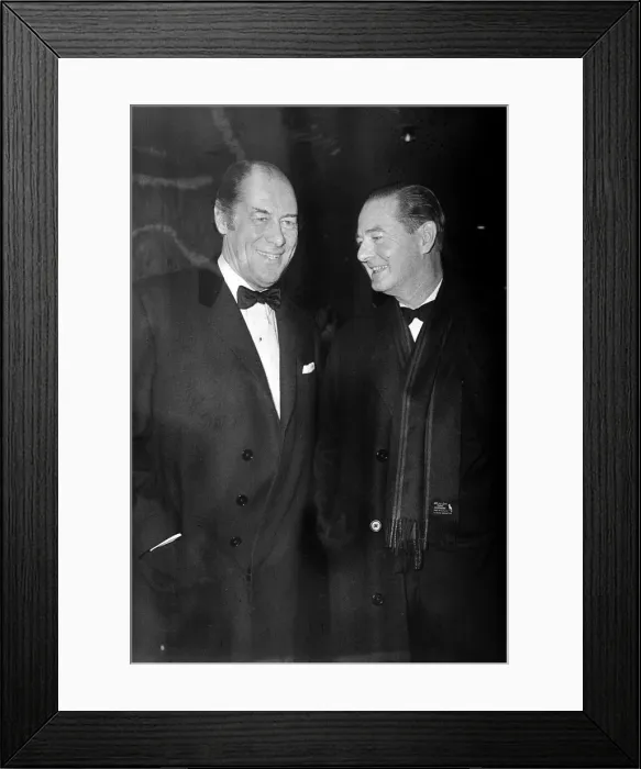 Framed Print : Yellow Rolls Royce Film Premiere, December 1964. Rex Harrison Actor (left Framed Print : Yellow Rolls Royce Film Premiere, December 1964. Rex Harrison Actor (left