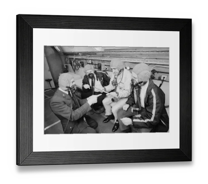 Framed Print : Sunday Mirror Rally Team at 25, 000 feet February 1970. Sunday Framed Print : Sunday Mirror Rally Team at 25, 000 feet February 1970. Sunday