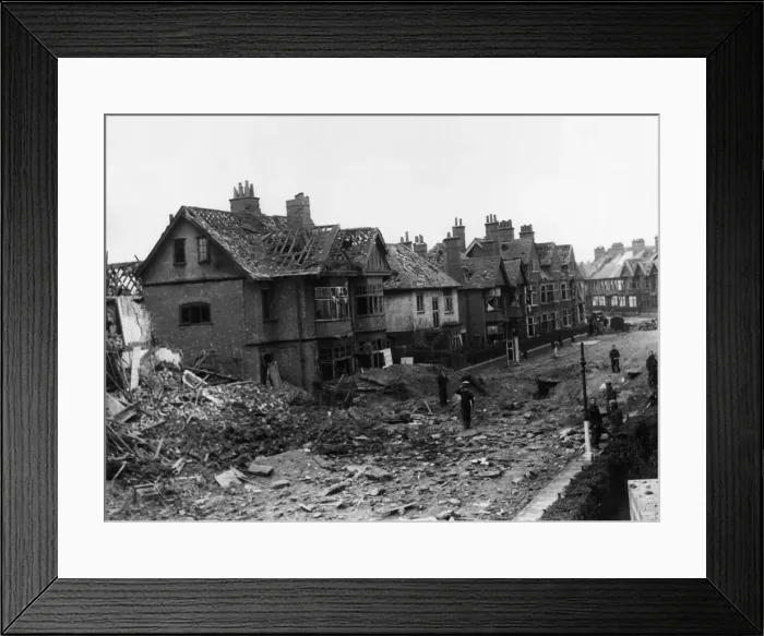 Framed Print : Residential area close to the centre of Coventry seen here the morning after