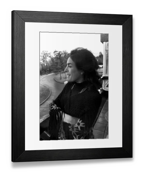 Framed Print : Eleanor Bron relaxes before appearing at the City Hall with John Amis Framed Print : Eleanor Bron relaxes before appearing at the City Hall with John Amis