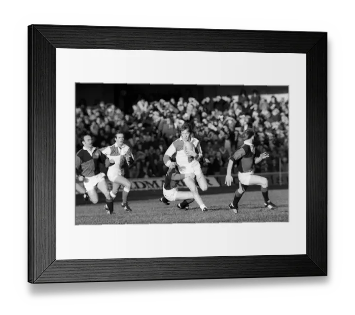 Framed Print : JPR Williams Rugby Union playing in a combined England  /  Wales v Scotland  /  Ireland
