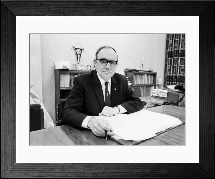Framed Print : Jack Jones general secretary of Transport and General Workers Union