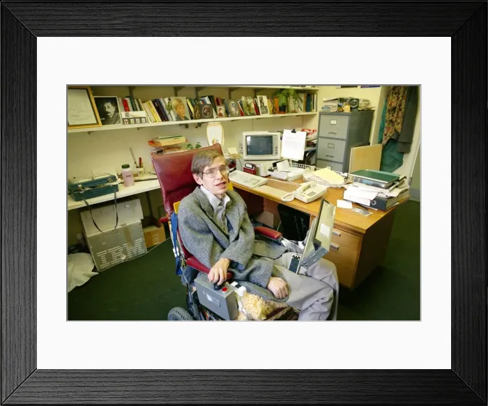 Framed Print : Stephen Hawking, CH, CBE, FRS, FRSA (born 8 January 1942