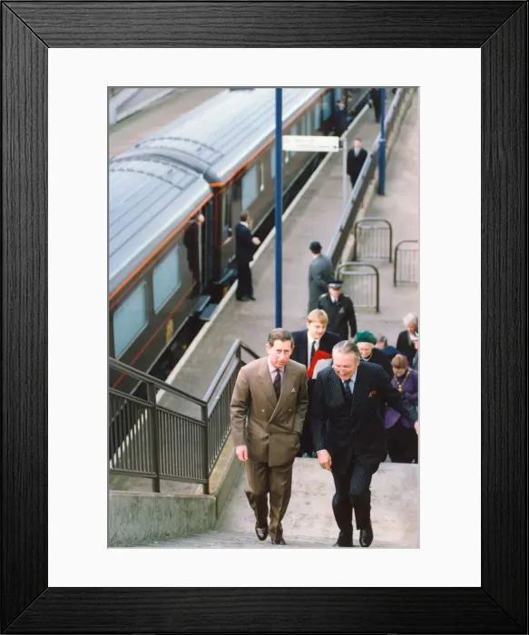 Framed Print : Prince Charles, The Prince of Wales during his visit to the North East 9 December 1994 Framed Print : Prince Charles, The Prince of Wales during his visit to the North East 9 December 1994