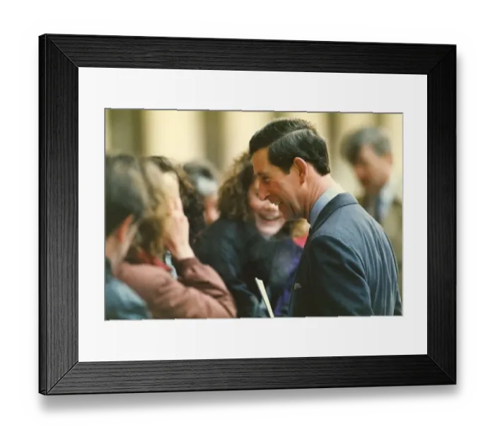 Framed Print : Prince Charles, The Prince of Wales during his visit to the North East 31 January 1992